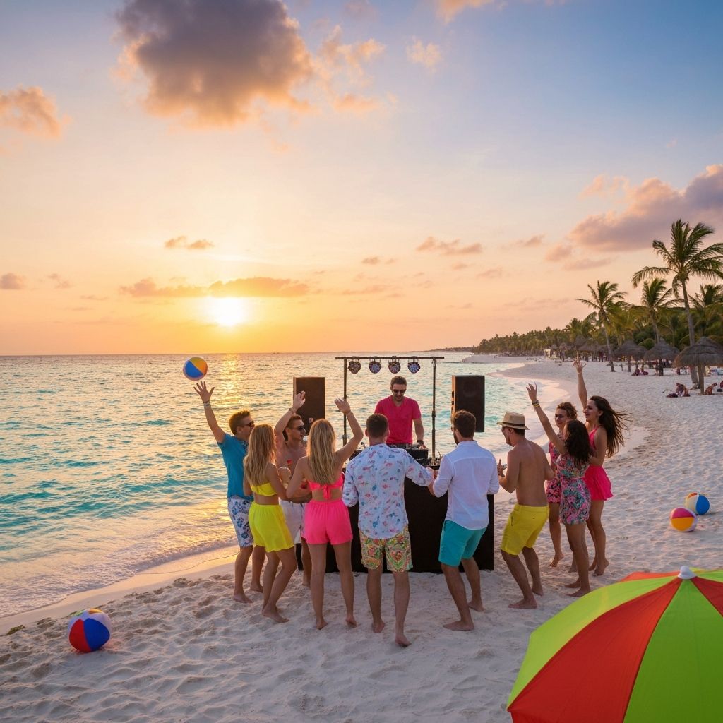 Cancun Spring Break Beach Party